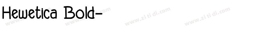 Hewetica Bold字体转换